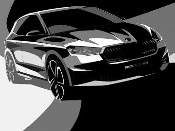  Nowa Skoda Fabia na szkicach